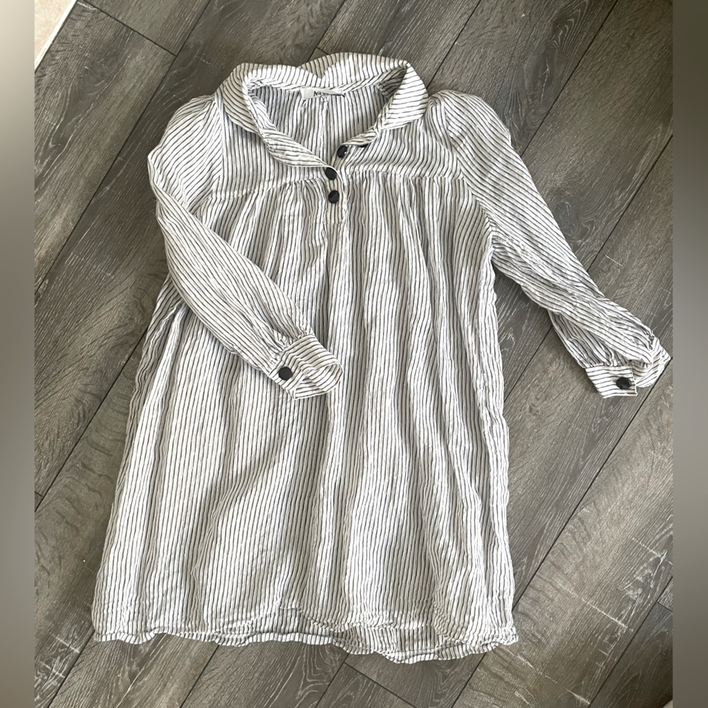 🩶 NiL’S brand striped blouse/shirt/tunic summer spring